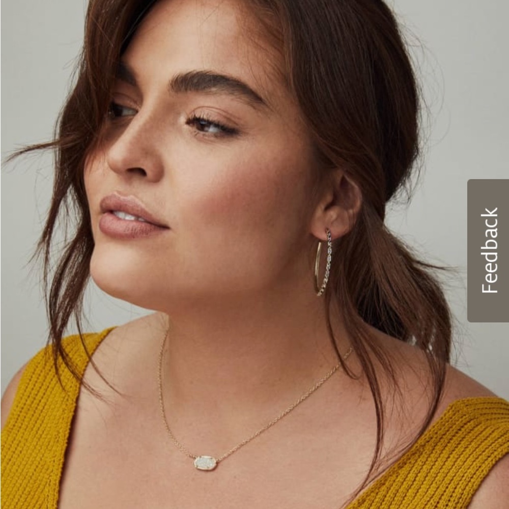 Kendra Scott Necklace Gold in Amethyst Elisa Pendant